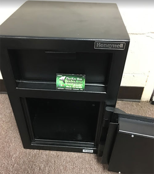 Honeywell deposit safe we bolted to the concrete floor for a client