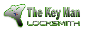 The Key Man Locksmith in San Antonio, TX official logo.